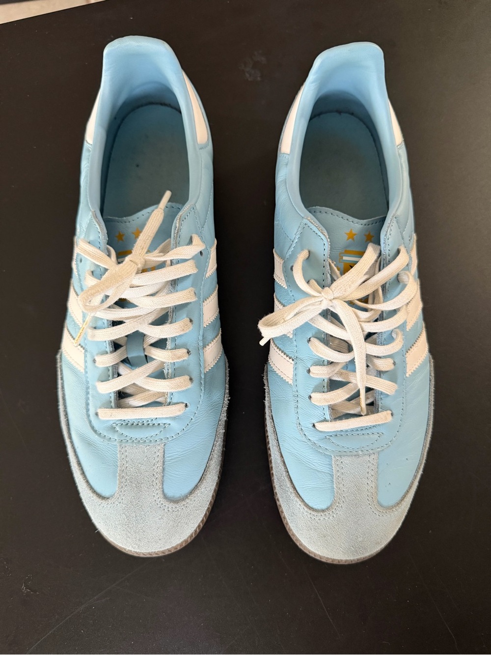 Adidas Samba Argentina AFA Light Blue White Leather Sneakers Men’s Size 11